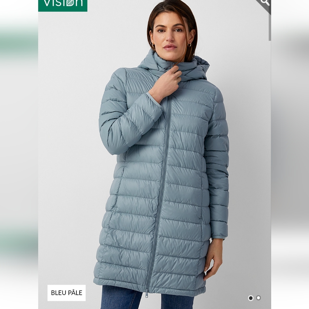 ❄️SIMONS Women's 3/4 Length Down Puffer in Caramel, Size XXL w/Travel Pouch - Picture 2 of 12